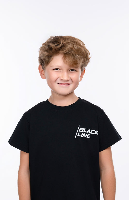 Black Line Premium Topographic Tee - Kids