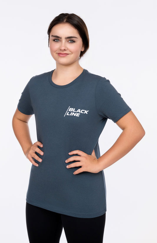 Black Line Premium Topographic Tee - Womens