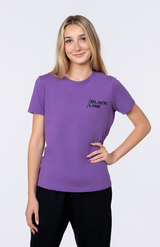 Black Line Treeline Jumps Casual Tee - Womens