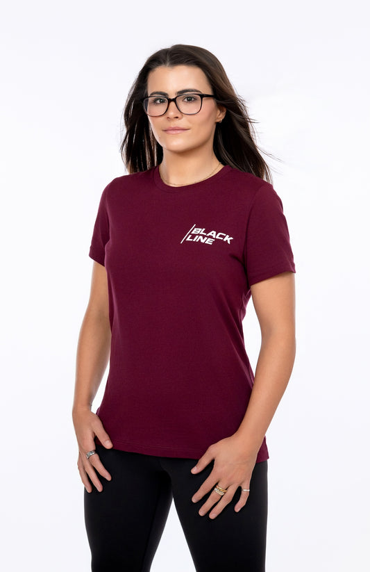 Black Line Treeline Jumps Casual Tee - Womens