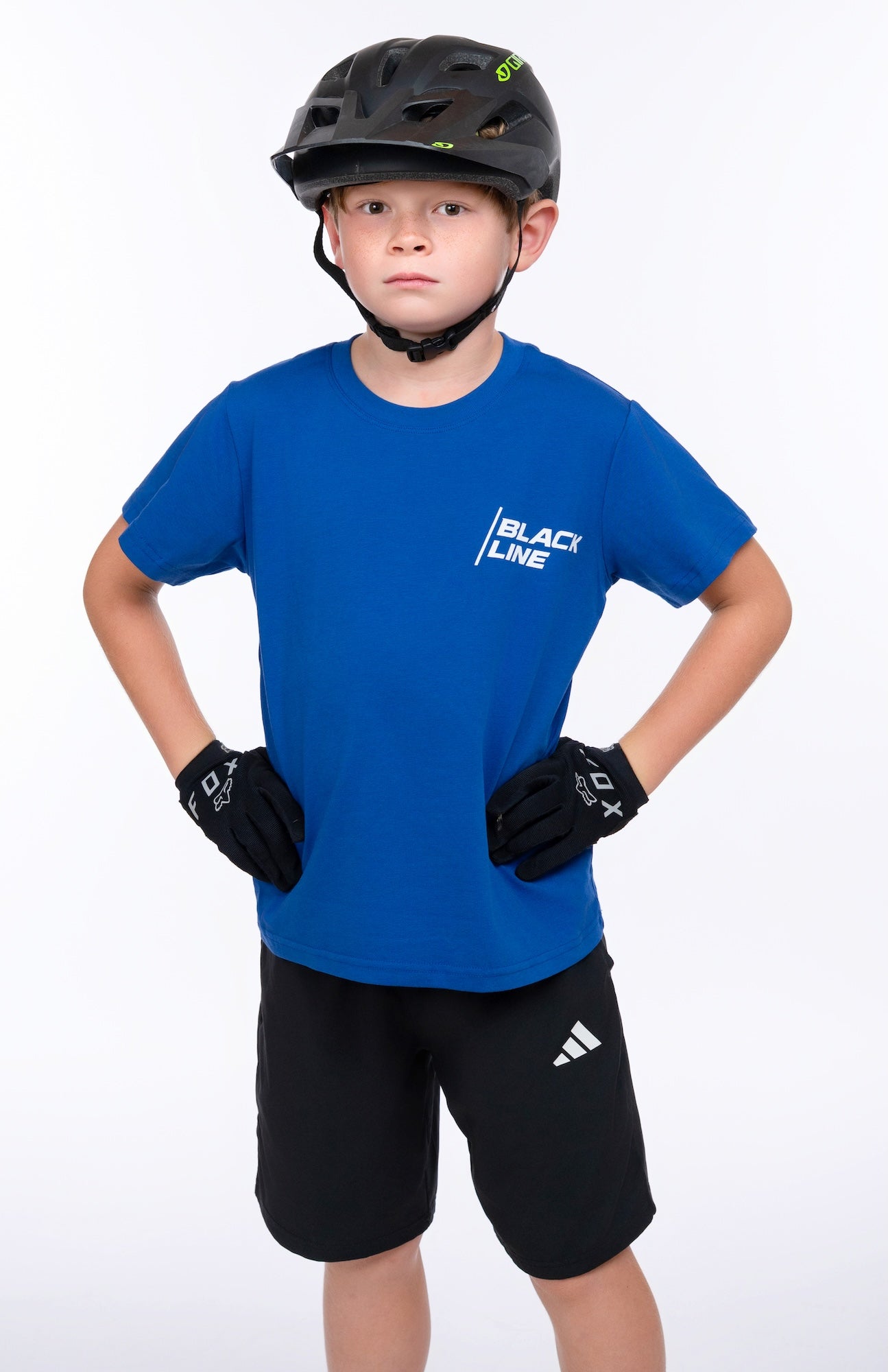 Black Line Premium Topographic Tee - Kids