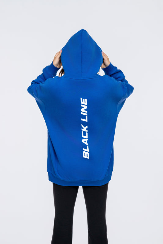 Black Line Original Blue Oversized Hoodie