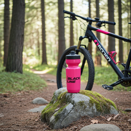 Pink Topographic Water Bottle