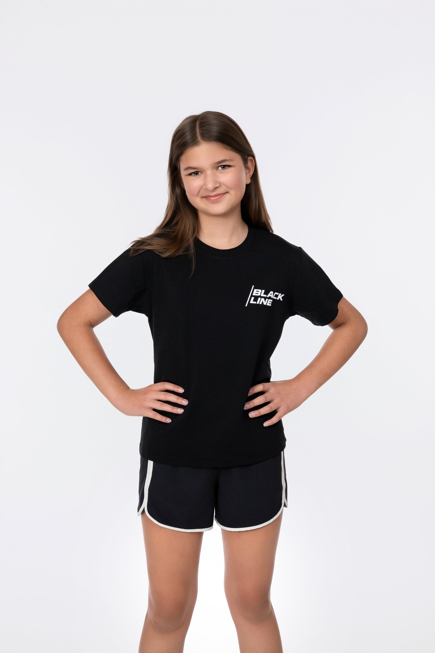 Black Line Topographic Tee - Kids