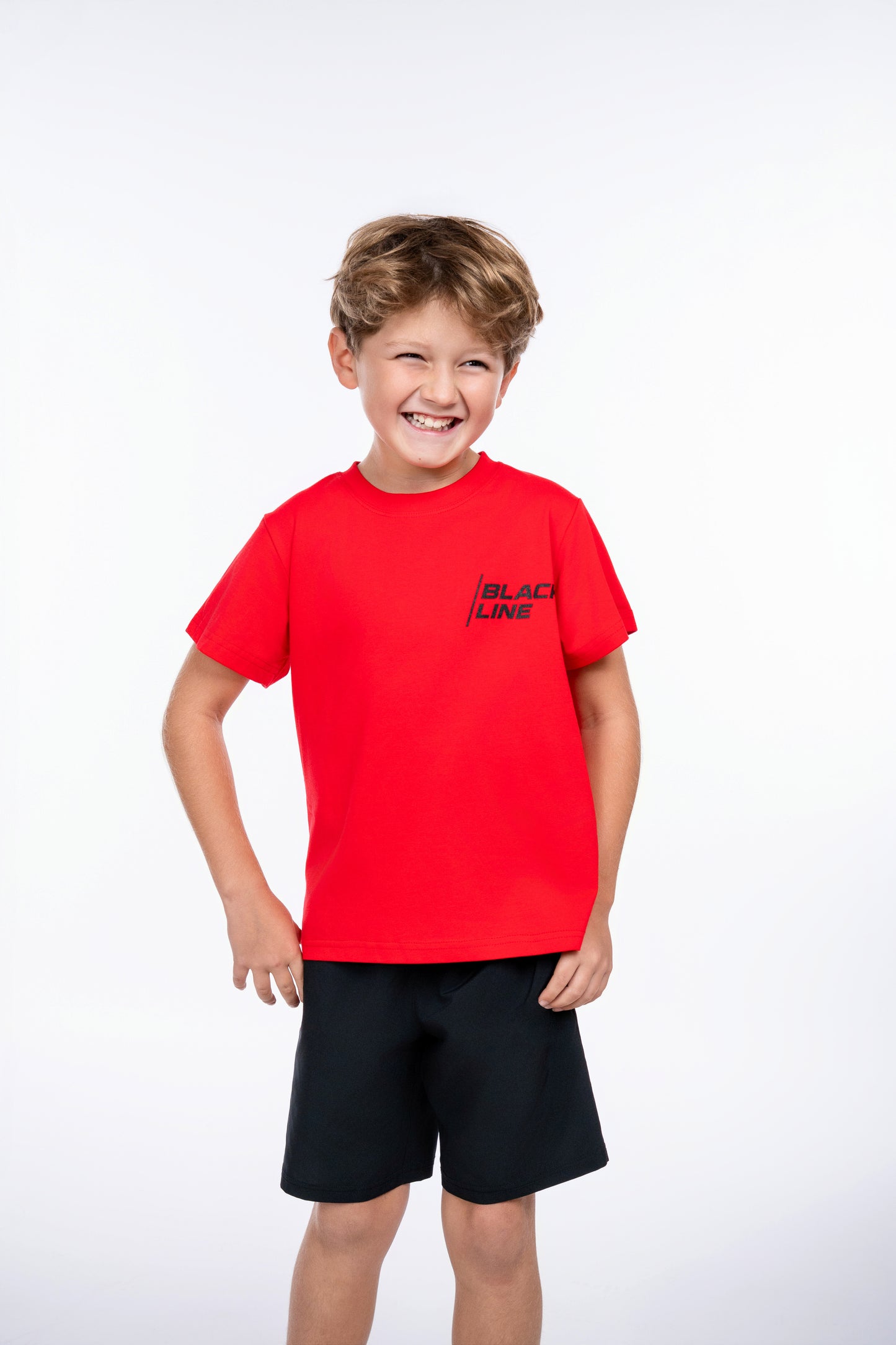 Black Line Jumps Casual Tee - Kids