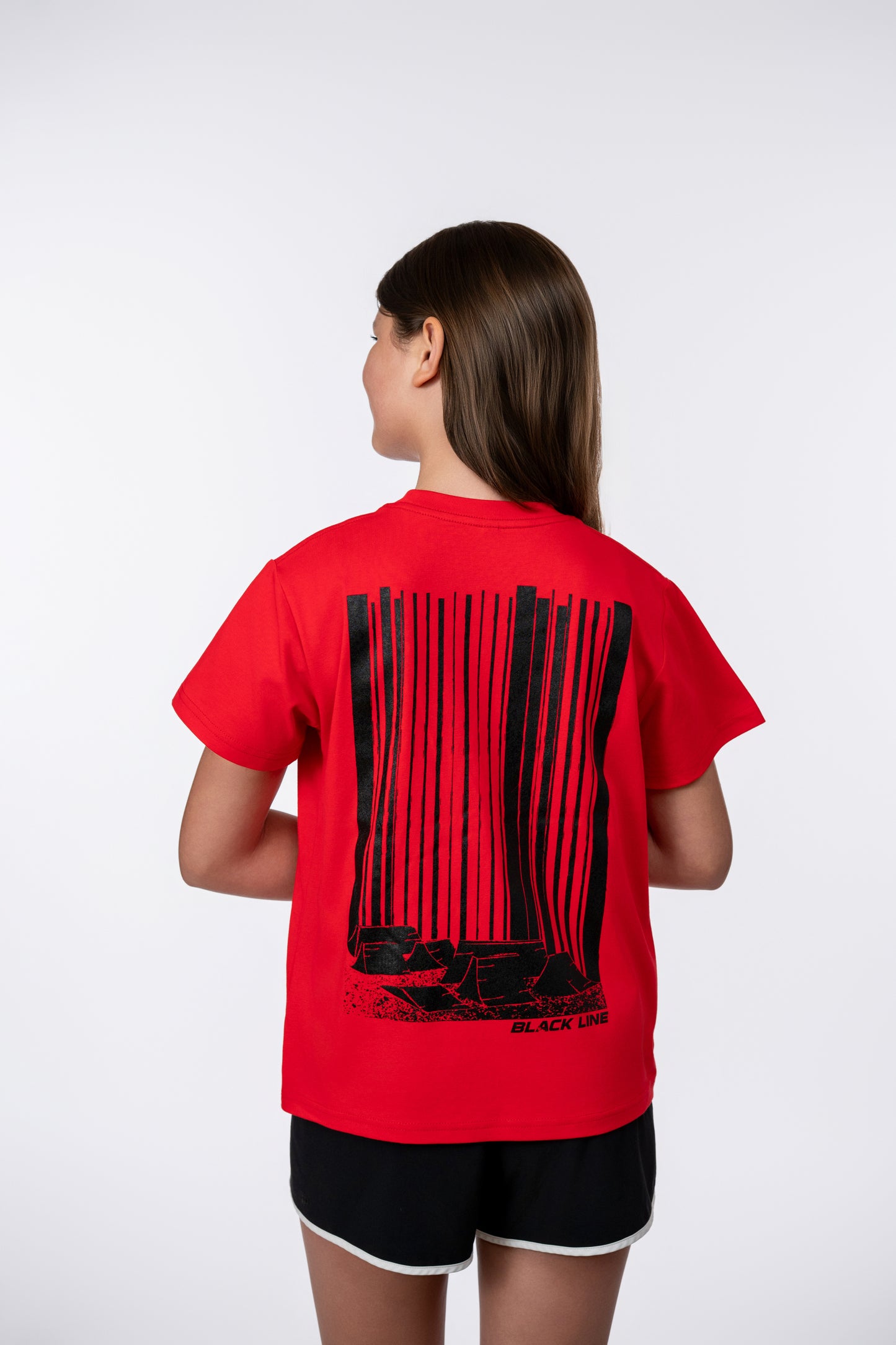 Black Line Jumps Casual Tee - Kids