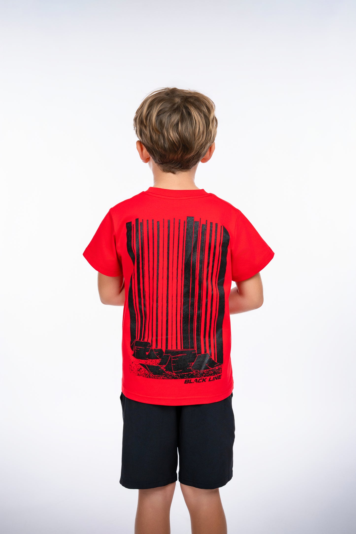 Black Line Jumps Casual Tee - Kids
