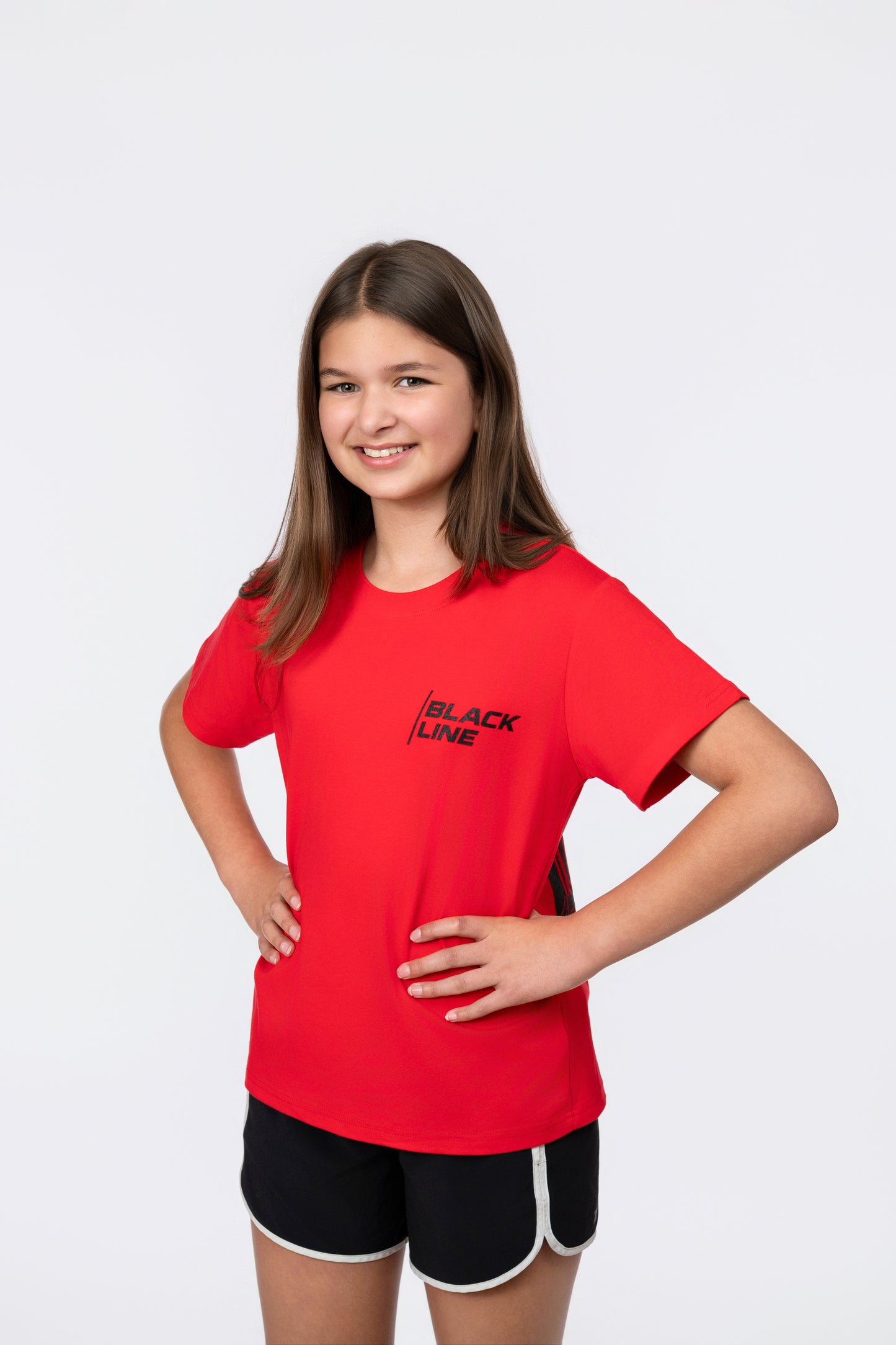 Black Line Jumps Casual Tee - Kids