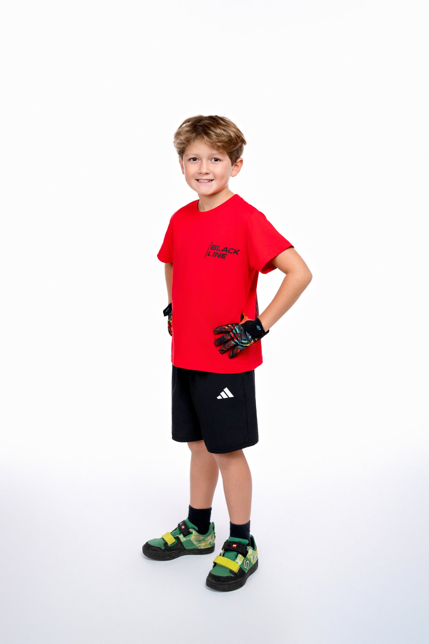 Black Line Topographic Tee - Kids