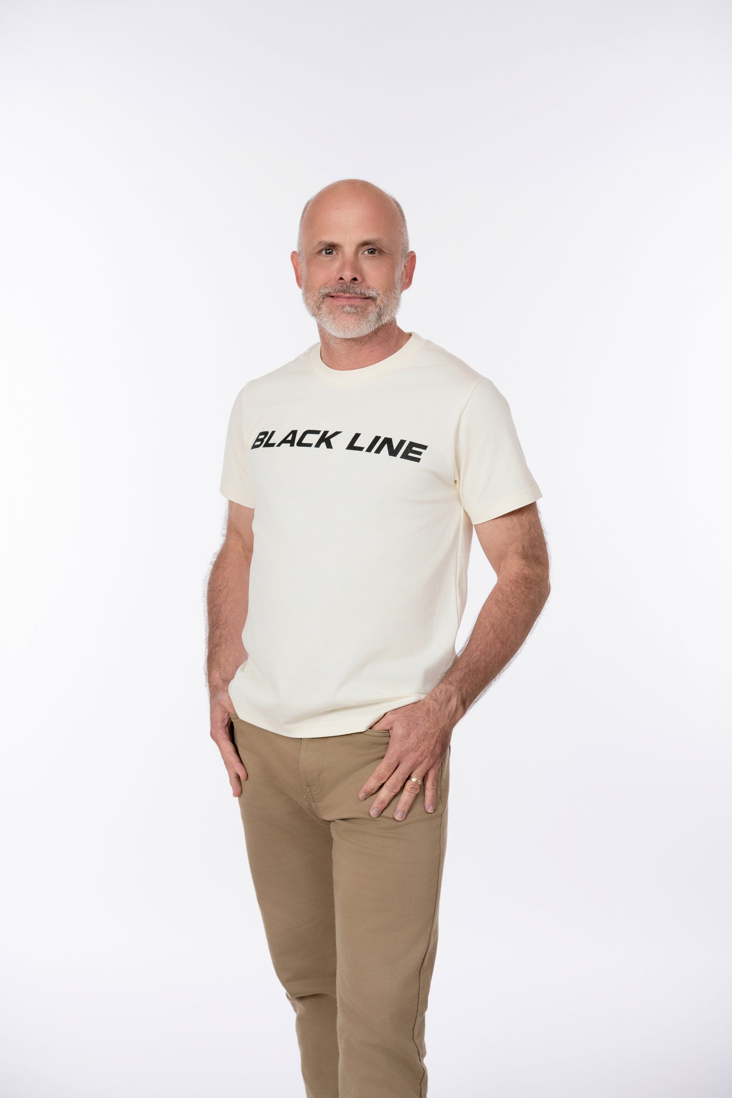Black Line Jumps Casual Tee