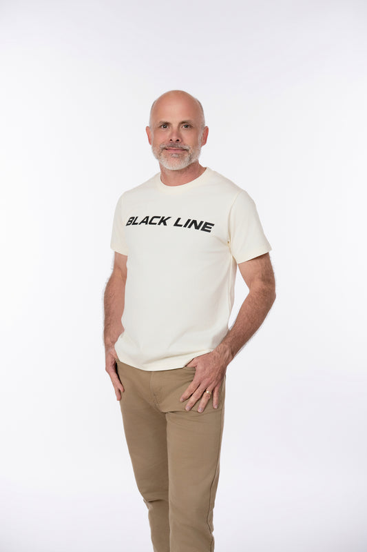 Black Line Jumps Casual Tee