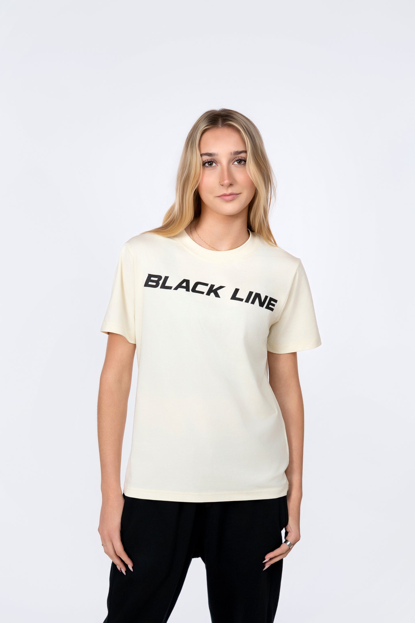 Black Line Jumps Casual Tee