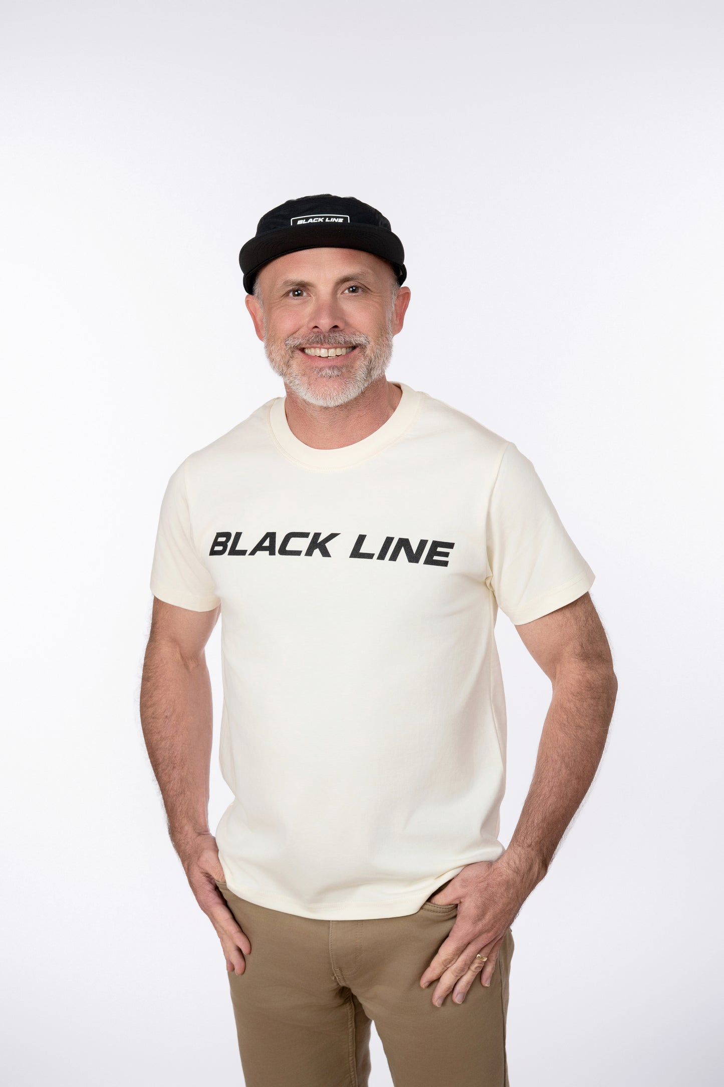Black Line Jumps Casual Tee