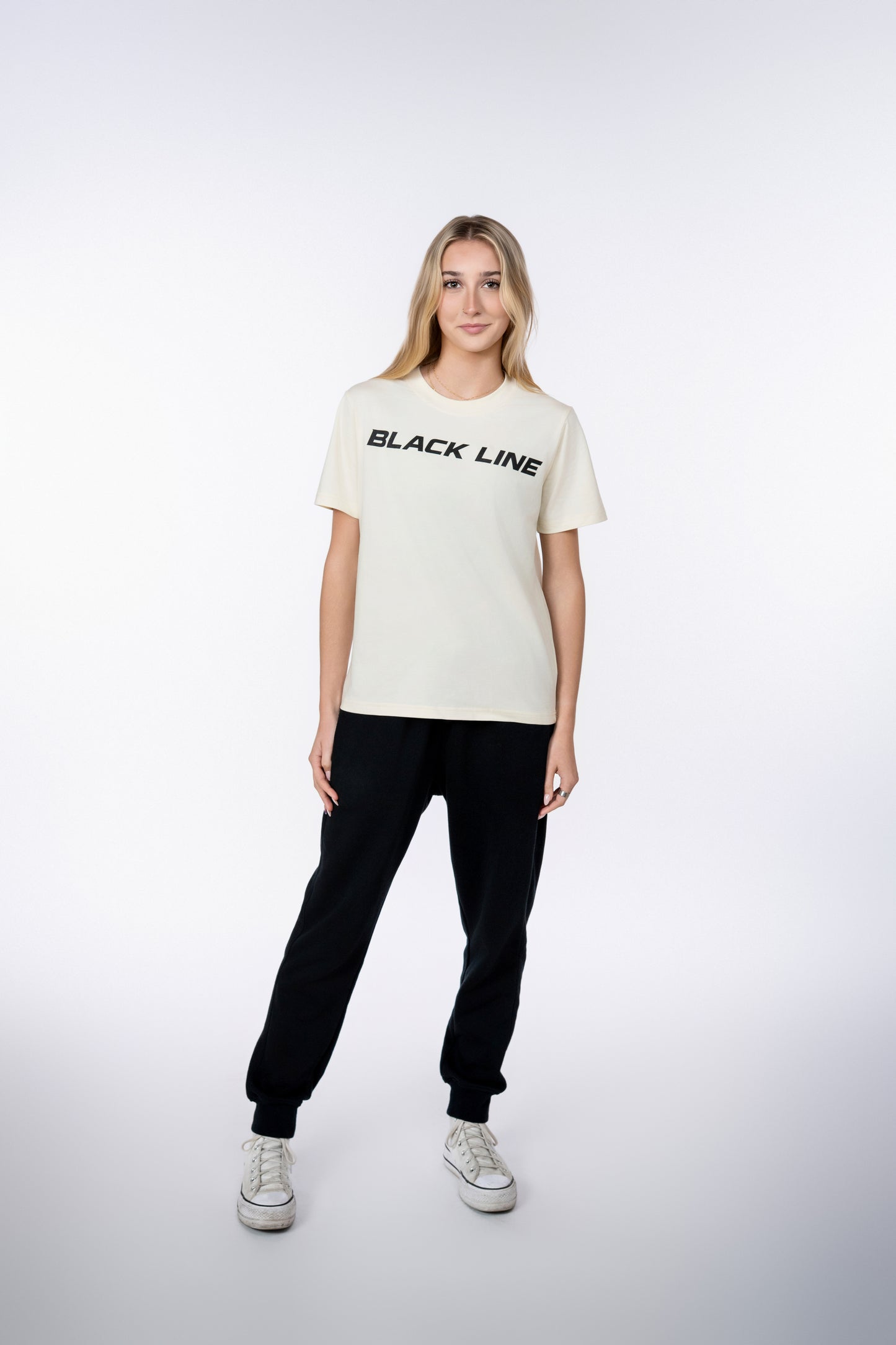 Black Line Jumps Casual Tee