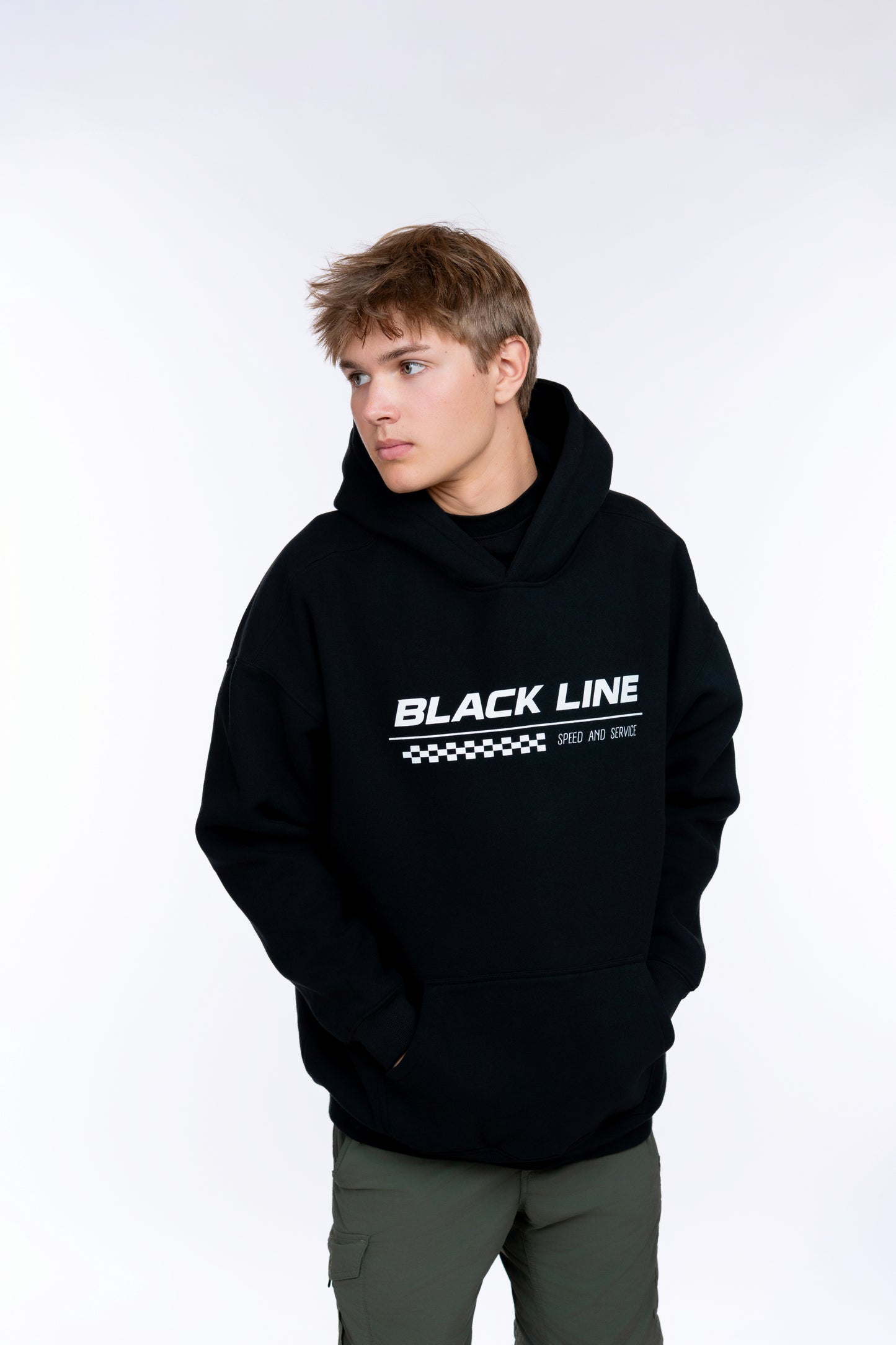 Black Line Racing Oversized Hoodie