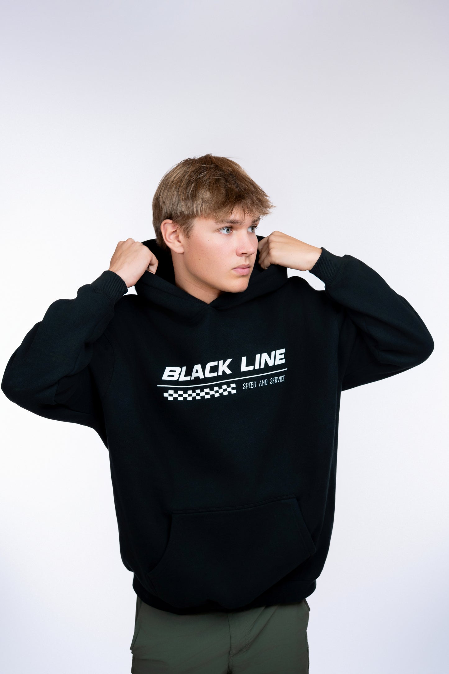 Black Line Racing Oversized Hoodie