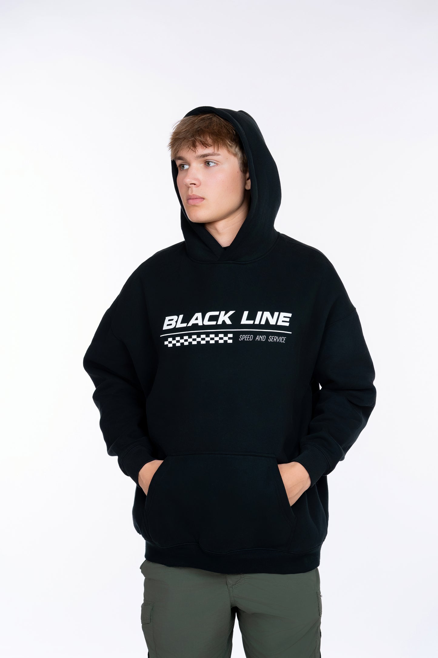 Black Line Racing Oversized Hoodie