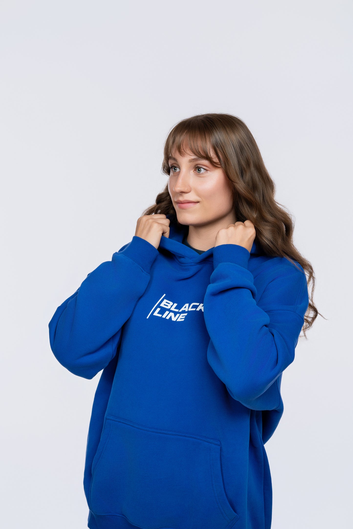 Black Line Original Blue Oversized Hoodie
