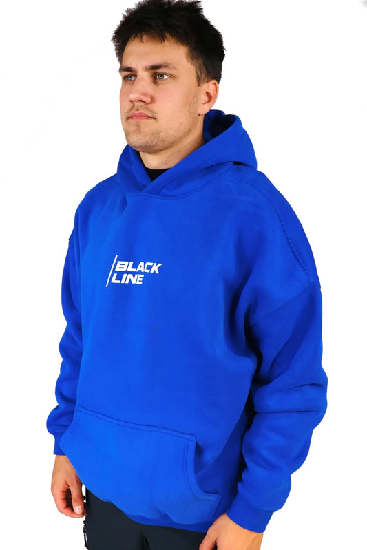 Black Line Original Blue Oversized Hoodie
