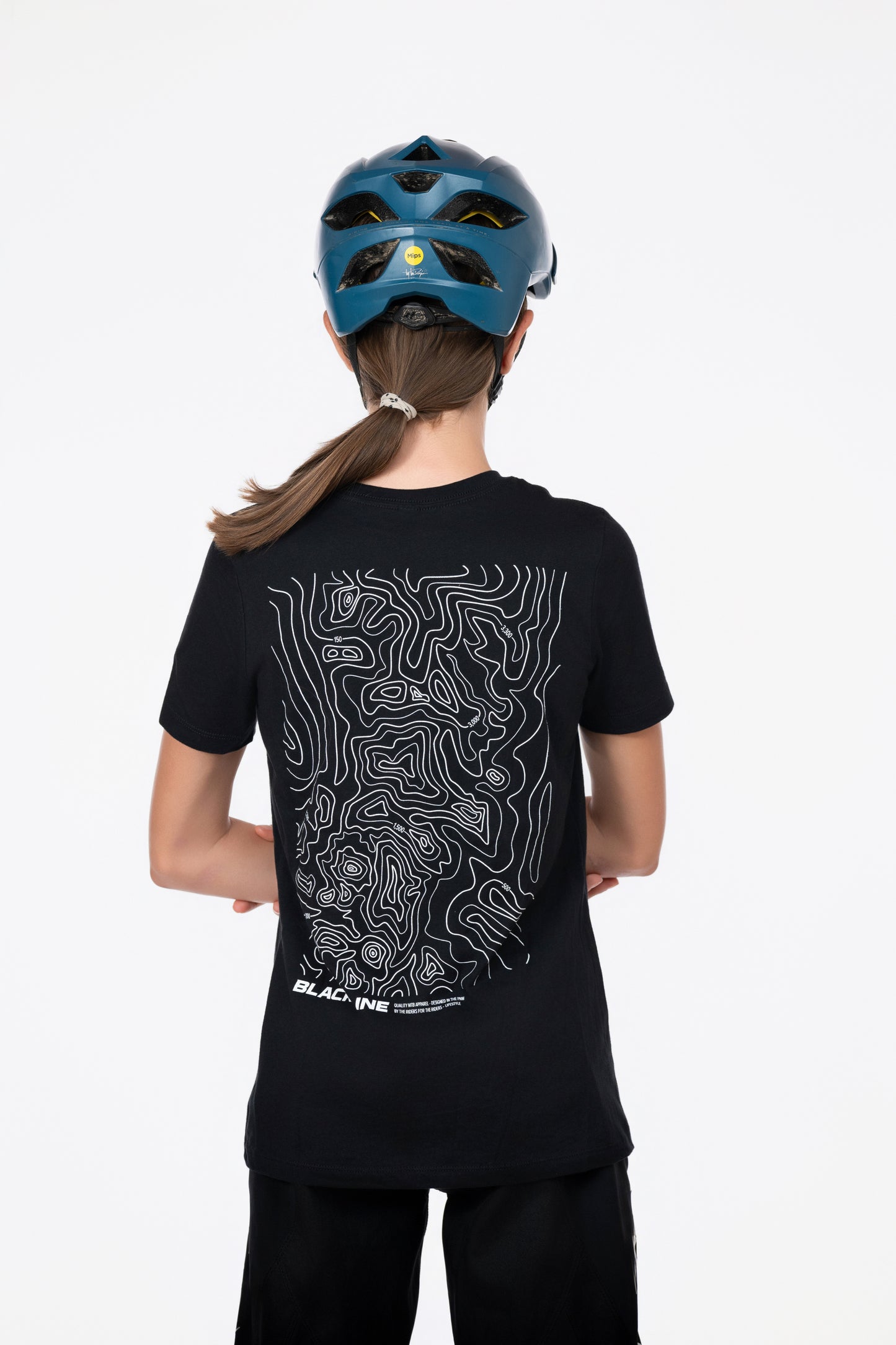 Black Line Topographic Tee - Womens