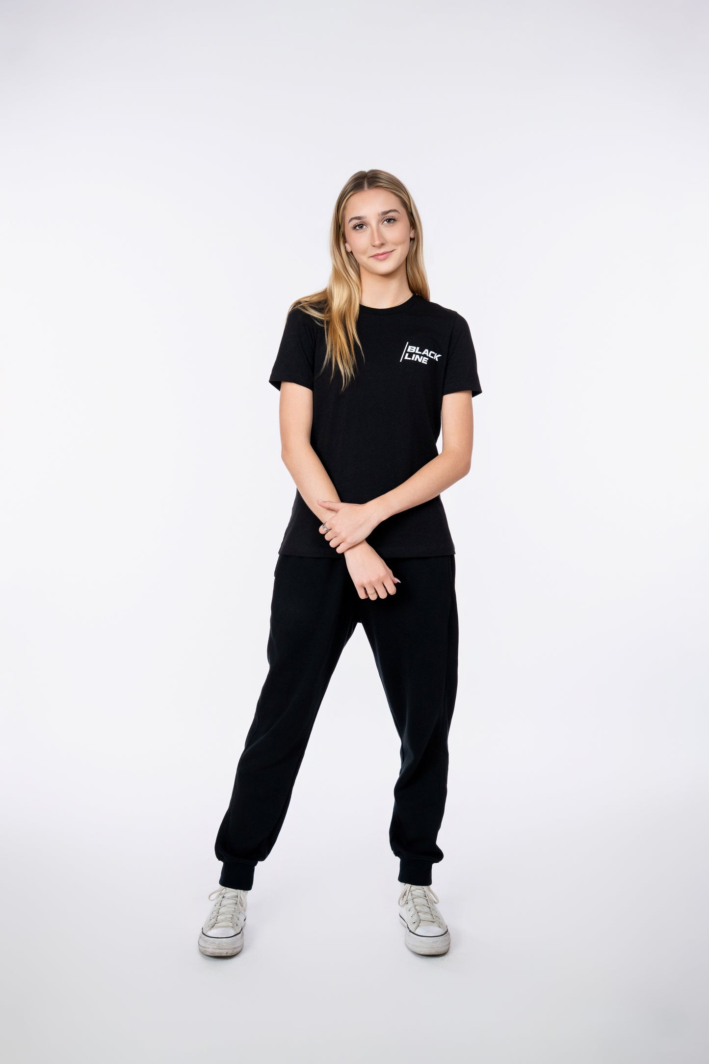 Black Line Topographic Tee - Womens