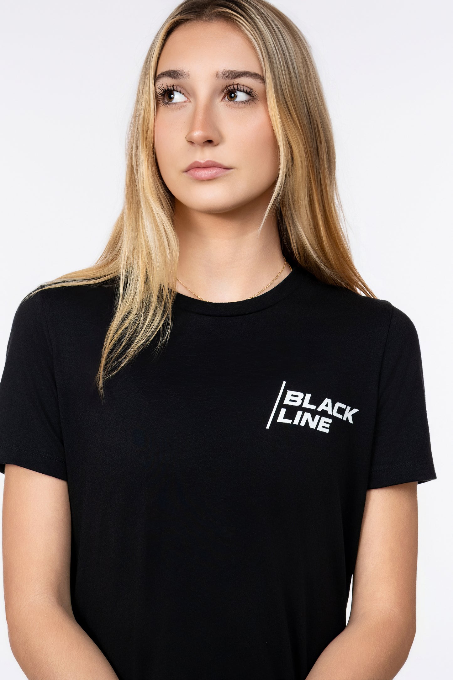 Black Line Topographic Tee - Womens